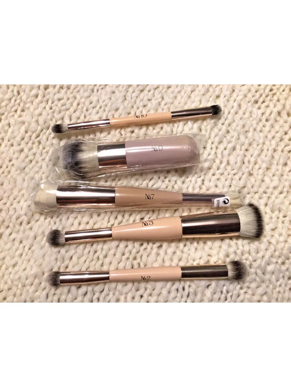 NEW Doll 10 - 5 pc. Brush Set - No. 2 3 7 9 & 10 Vegan Brushes